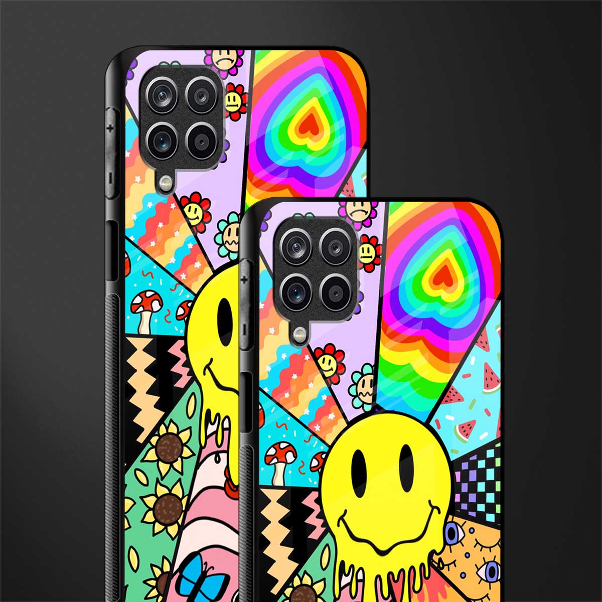 y2k doodle glass case for samsung galaxy f12 image-2