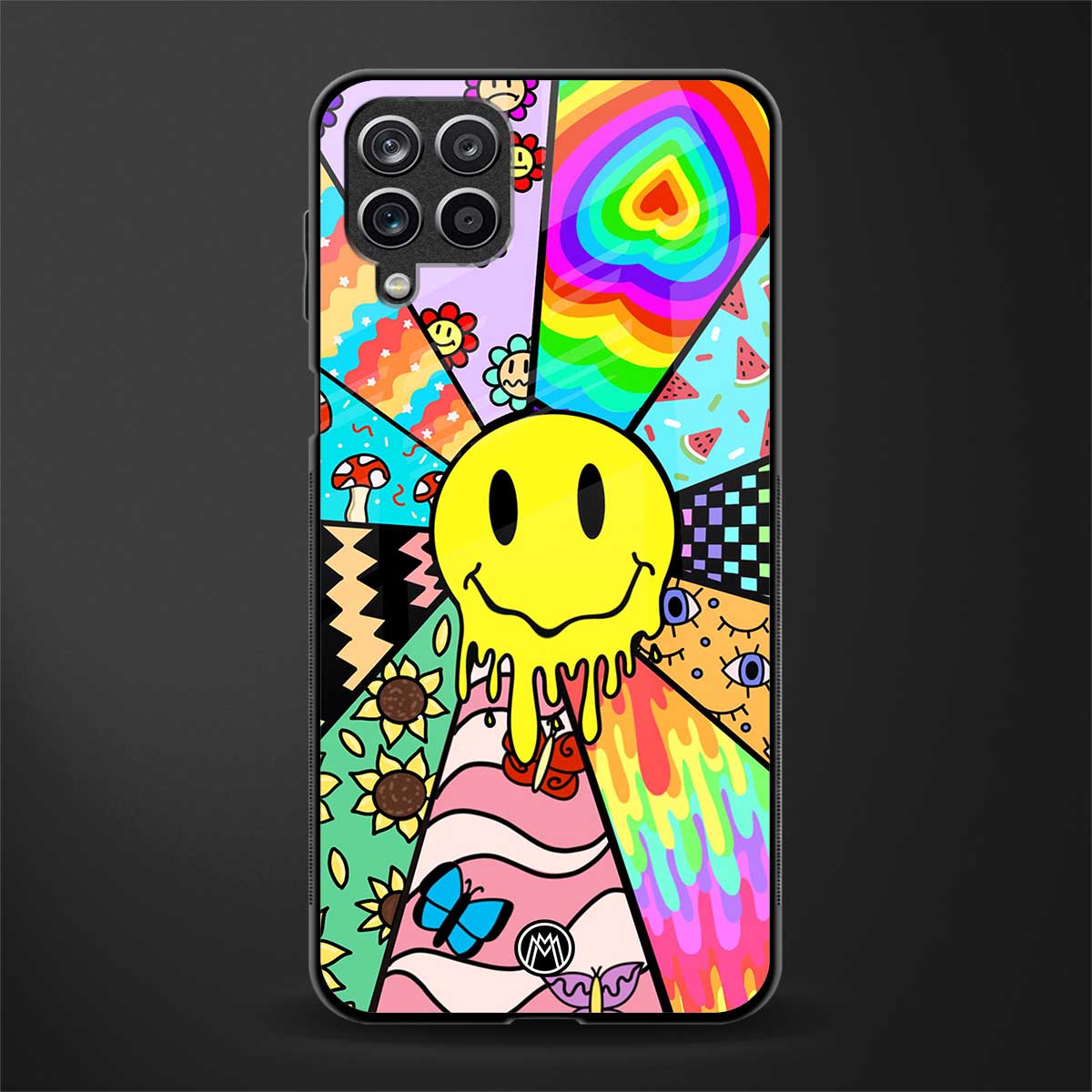y2k doodle glass case for samsung galaxy a12 image