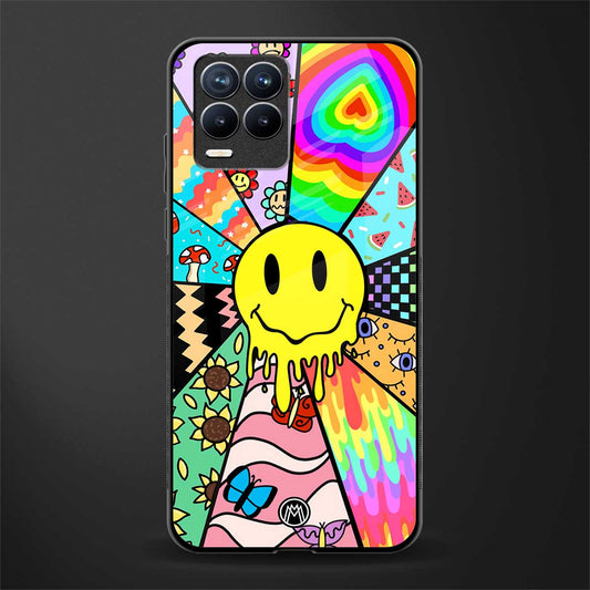 y2k doodle glass case for realme 8 4g image