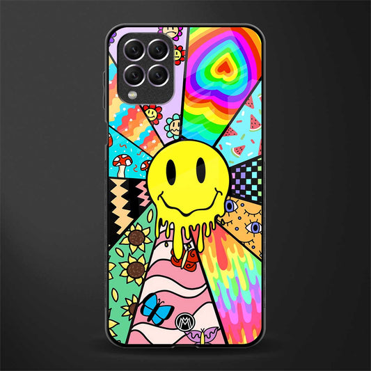 y2k doodle glass case for samsung galaxy f62 image