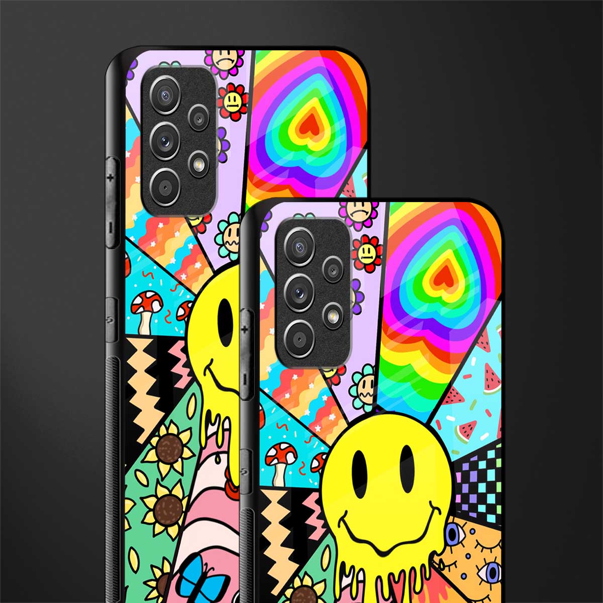 y2k doodle glass case for samsung galaxy a32 4g image-2