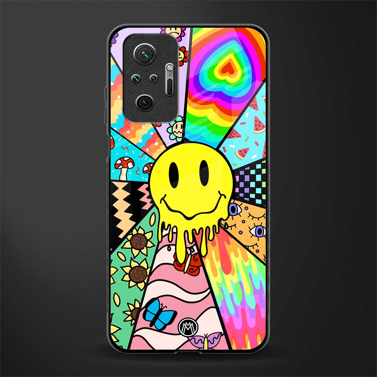 y2k doodle glass case for redmi note 10 pro image