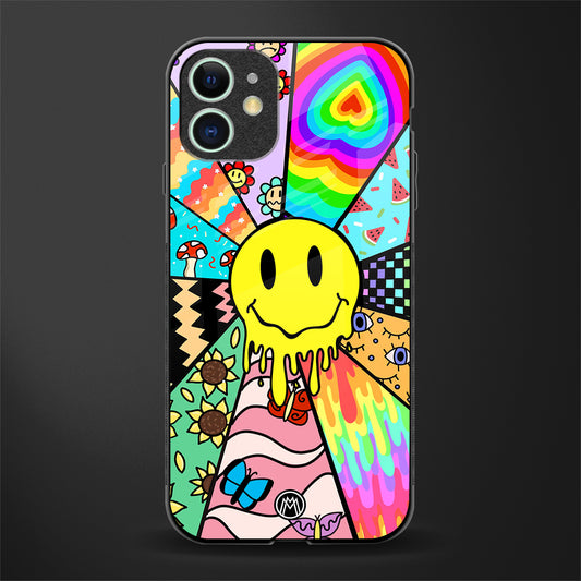 y2k doodle glass case for iphone 11 image