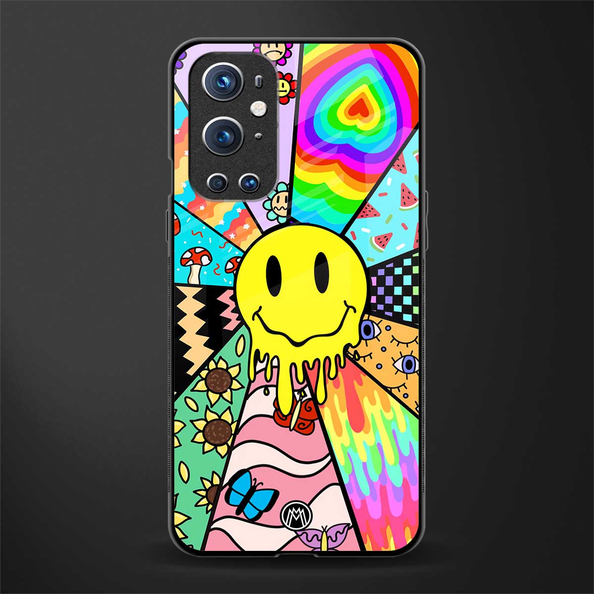 y2k doodle glass case for oneplus 9 pro image
