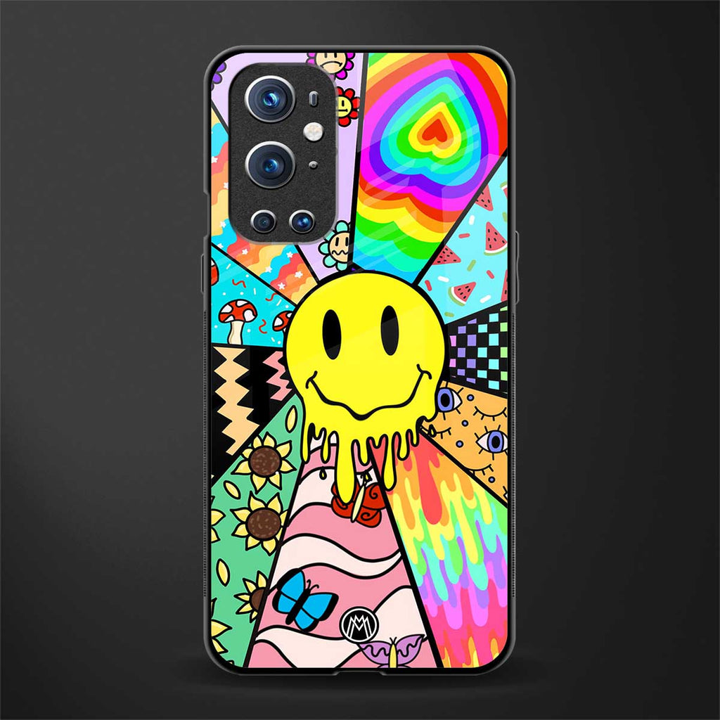 y2k doodle glass case for oneplus 9 pro image