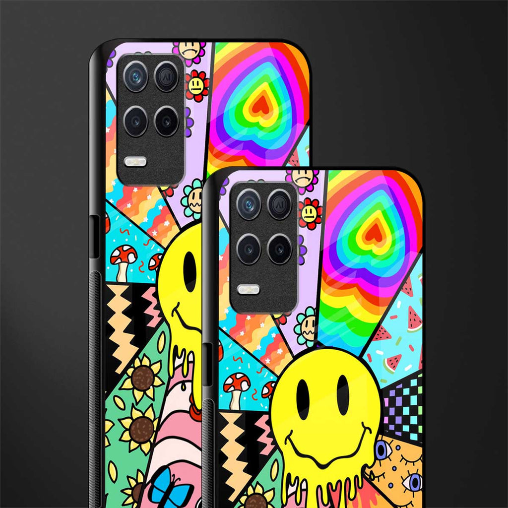 y2k doodle glass case for realme 8 5g image-2