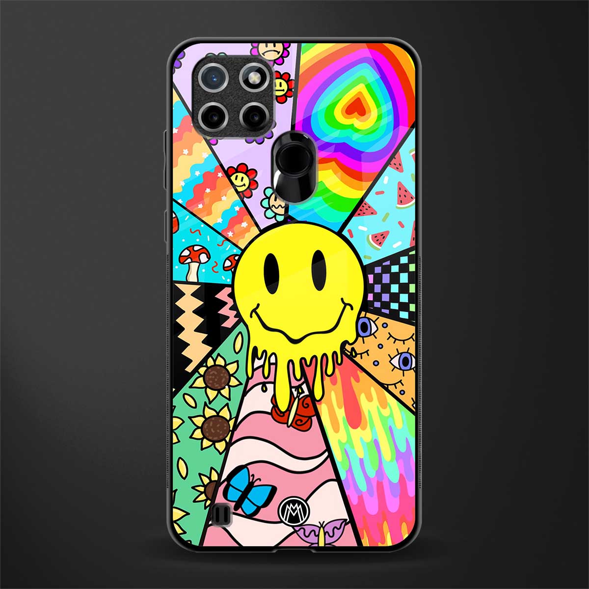 y2k doodle glass case for realme c21 image