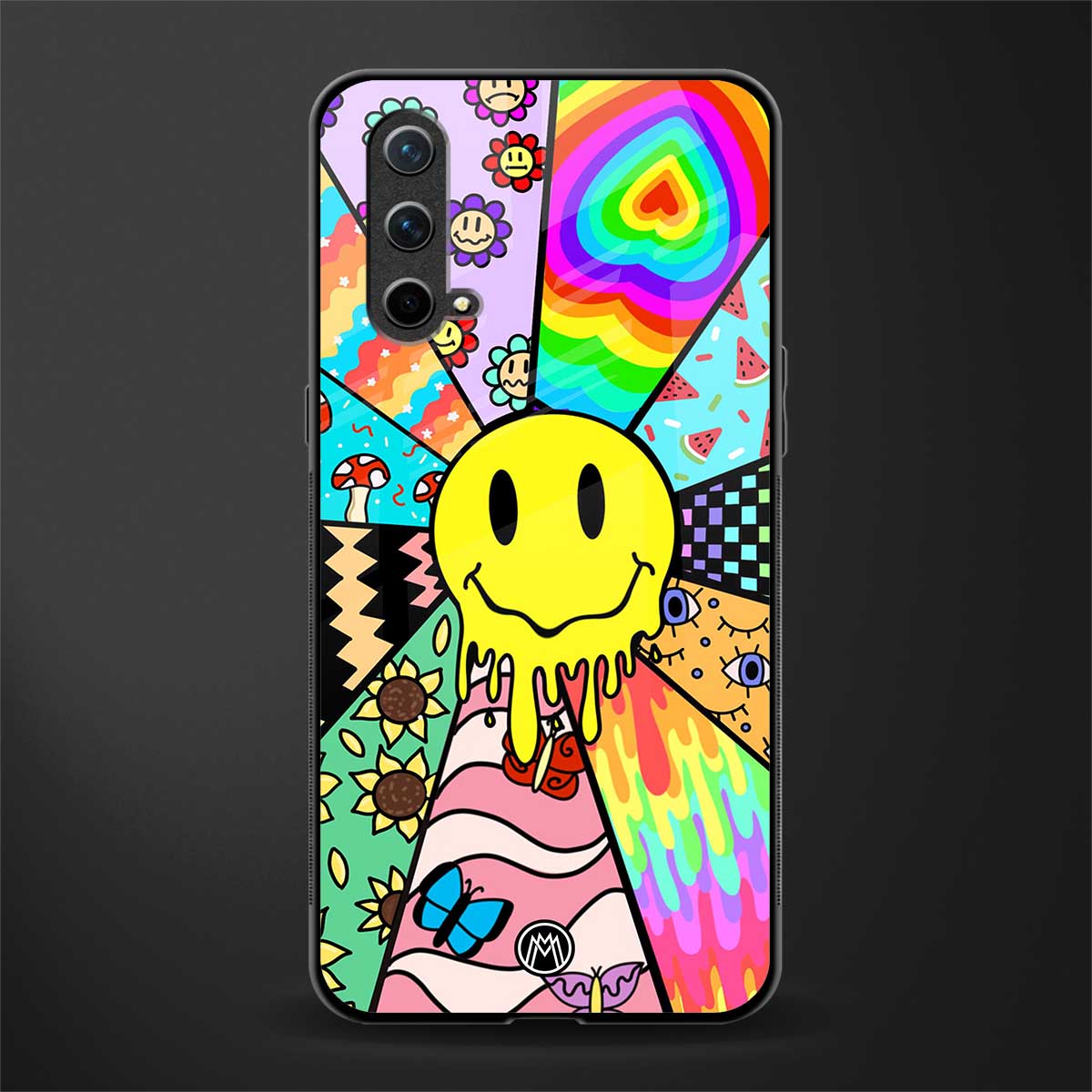 y2k doodle glass case for oneplus nord ce 5g image