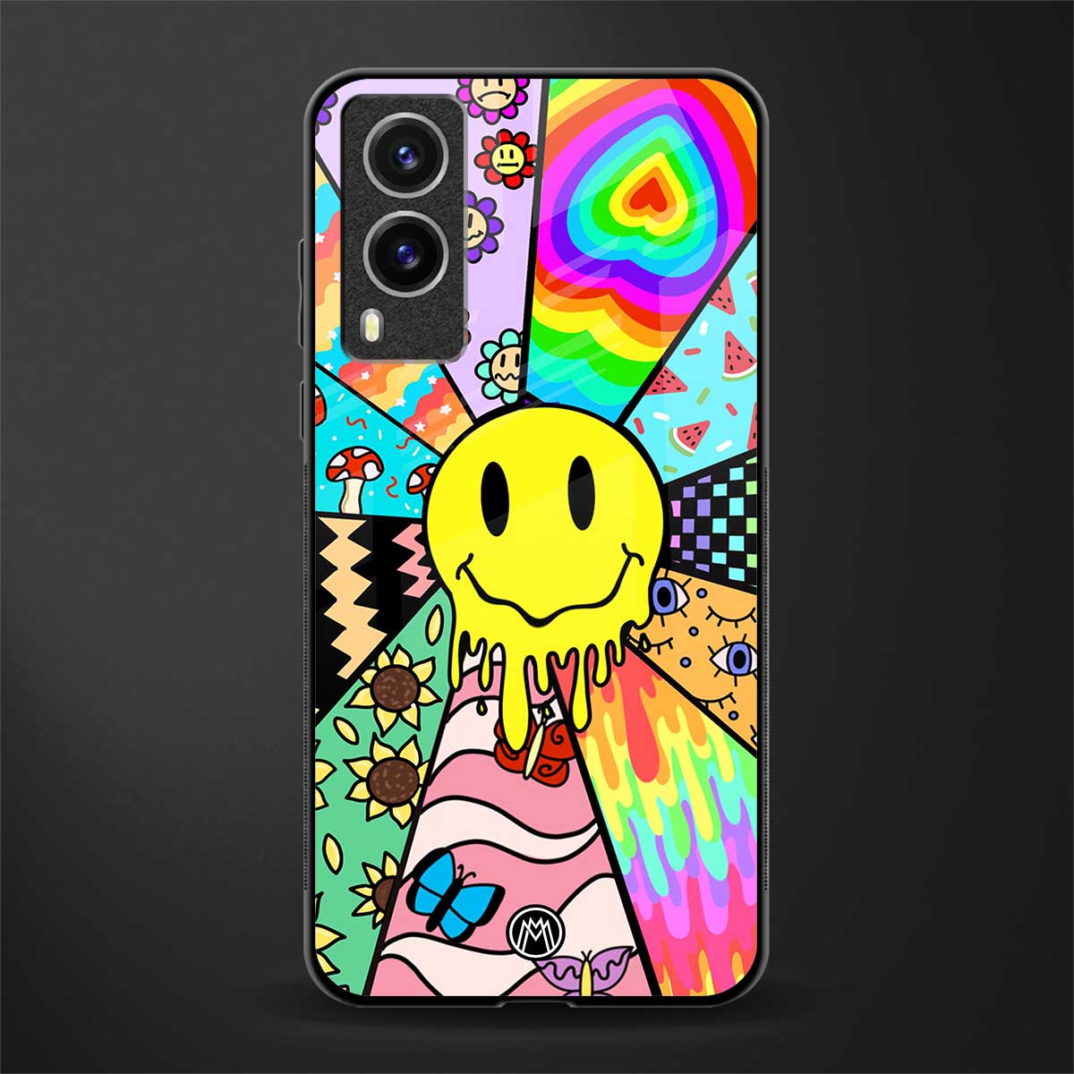 y2k doodle glass case for vivo v21e 5g image