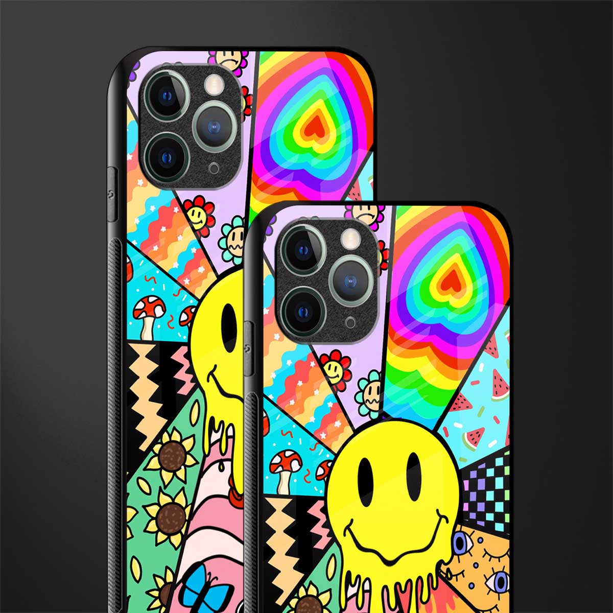 y2k doodle glass case for iphone 11 pro image-2