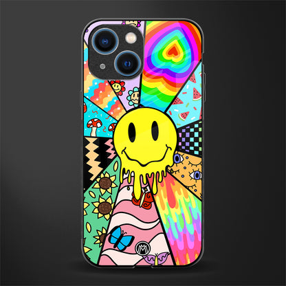 y2k doodle glass case for iphone 13 mini image