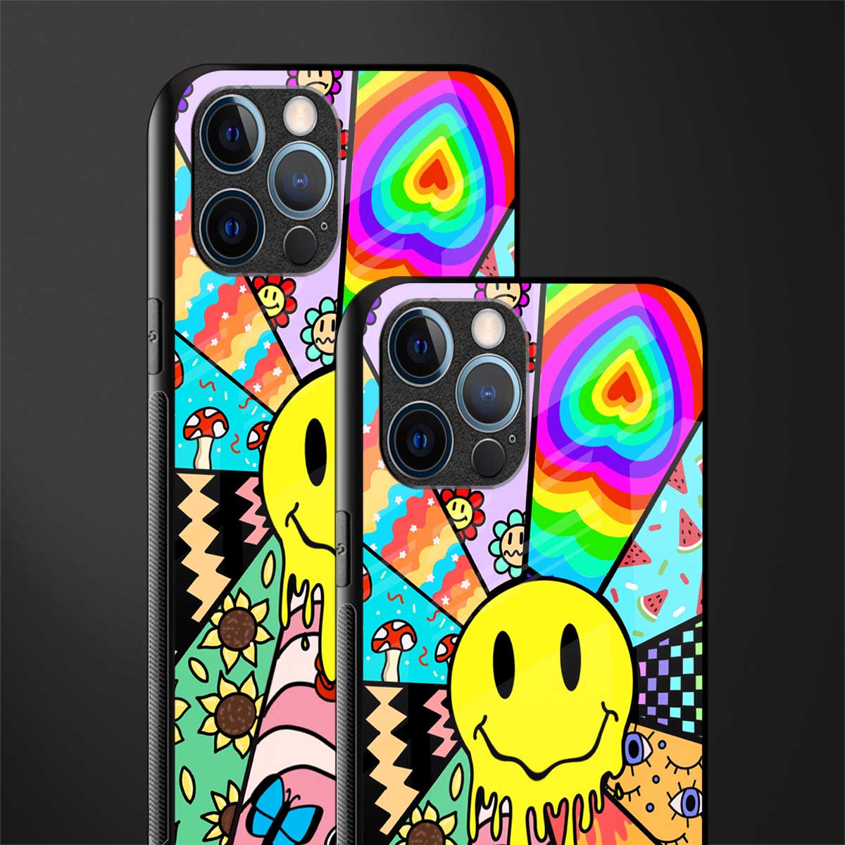 y2k doodle glass case for iphone 12 pro max image-2