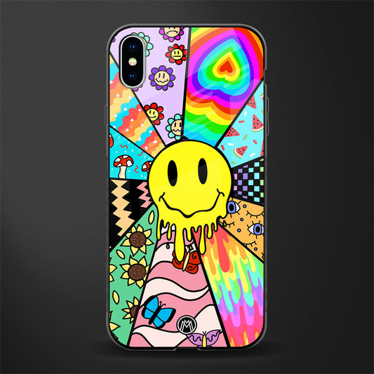 y2k doodle glass case for iphone xs max image