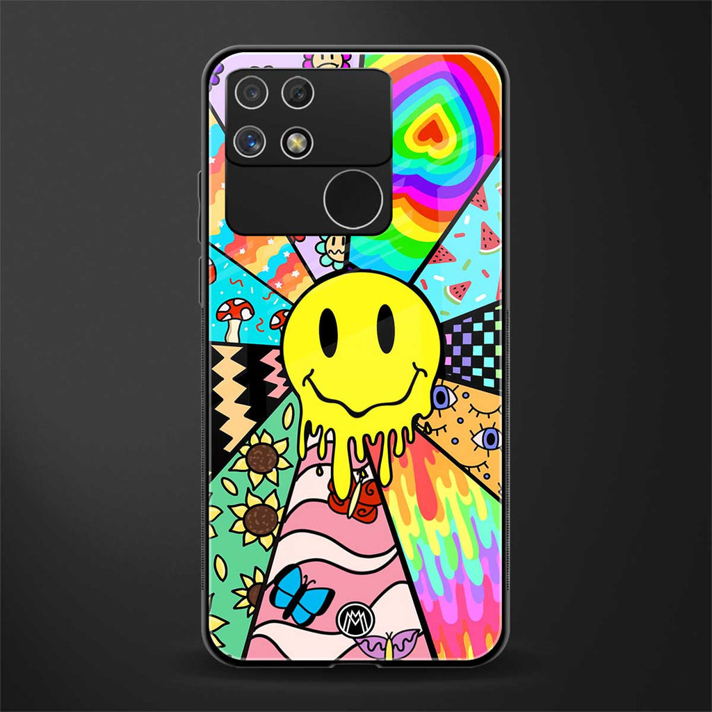 y2k doodle back phone cover | glass case for realme narzo 50a