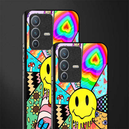 y2k doodle glass case for vivo v23 pro 5g image-2