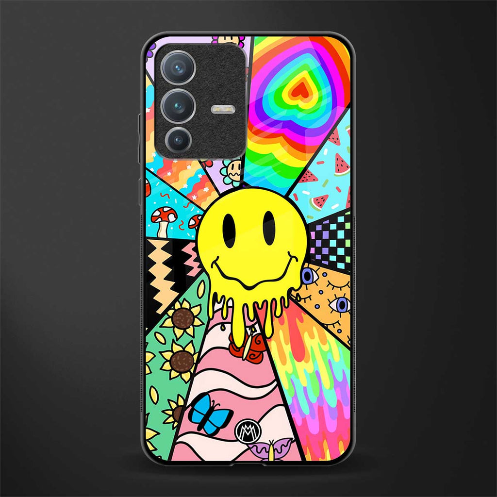 y2k doodle glass case for vivo v23 pro 5g image