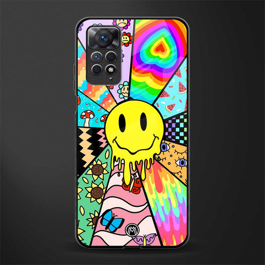 y2k doodle back phone cover | glass case for redmi note 11 pro plus 4g/5g
