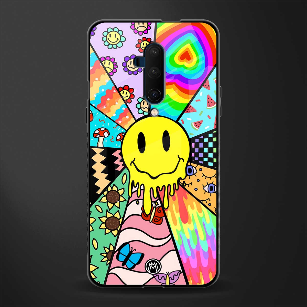 y2k doodle glass case for oneplus 7t pro image