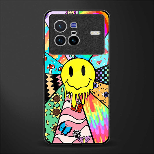 y2k doodle glass case for vivo x80 image