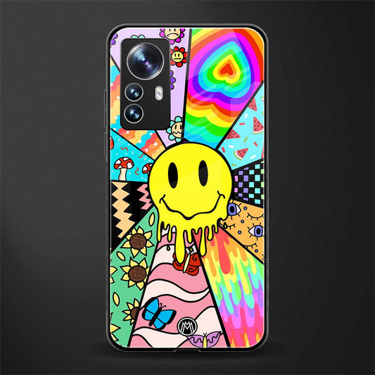 y2k doodle back phone cover | glass case for xiaomi 12 pro