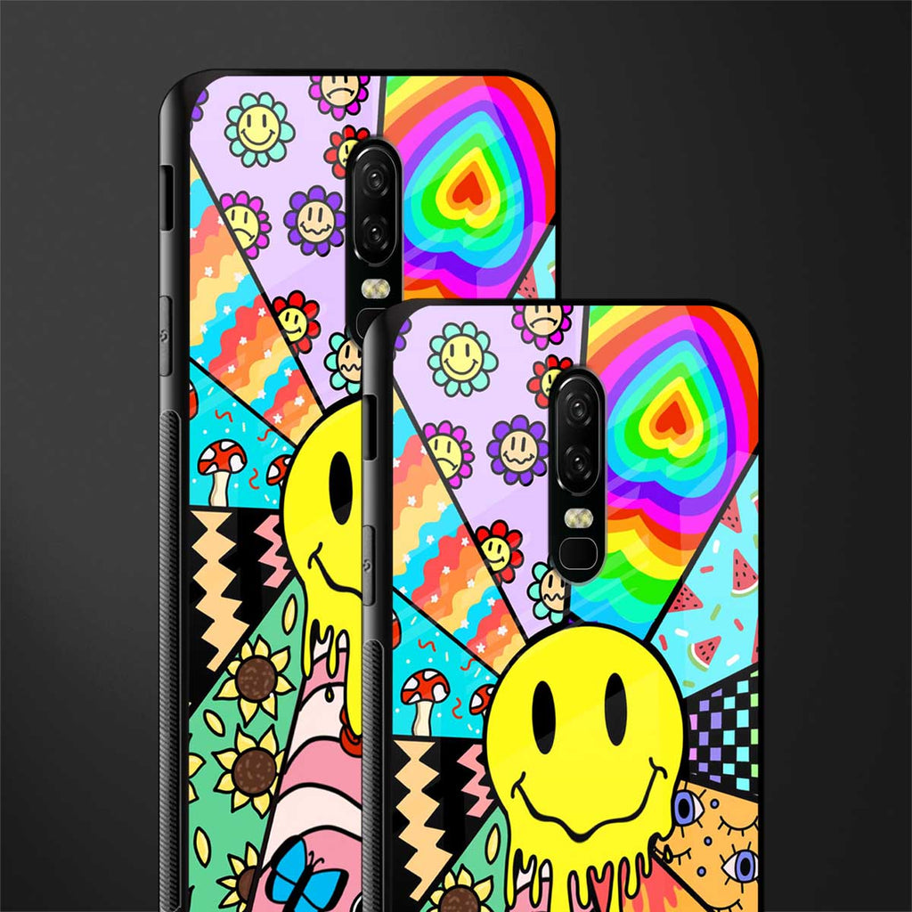 y2k doodle glass case for oneplus 6 image-2