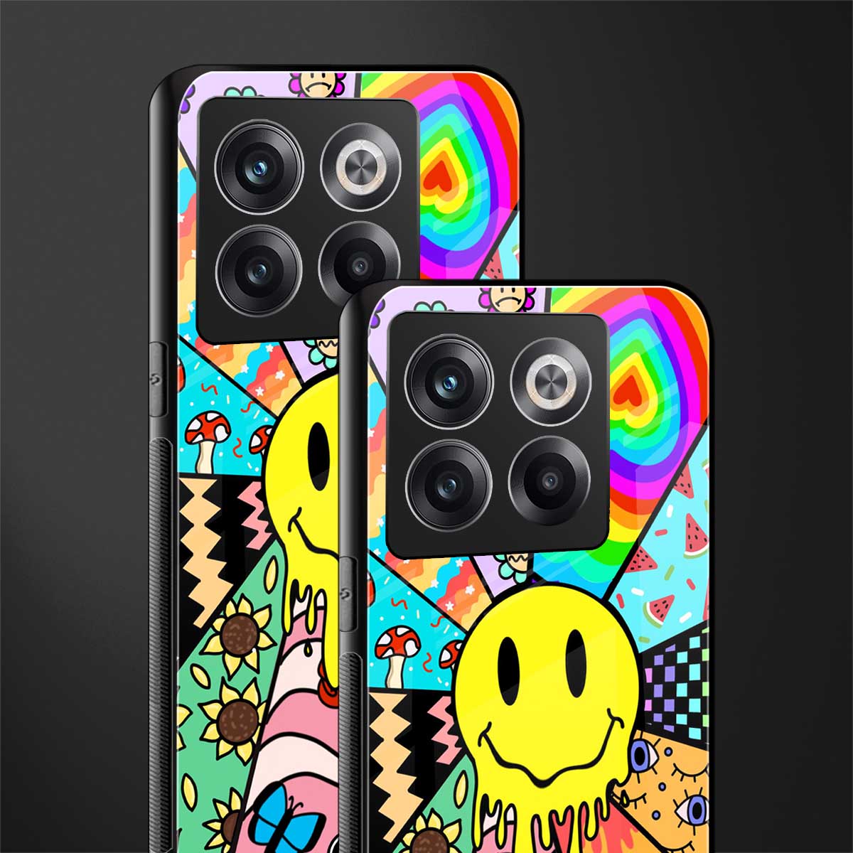 y2k doodle back phone cover | glass case for oneplus 10t