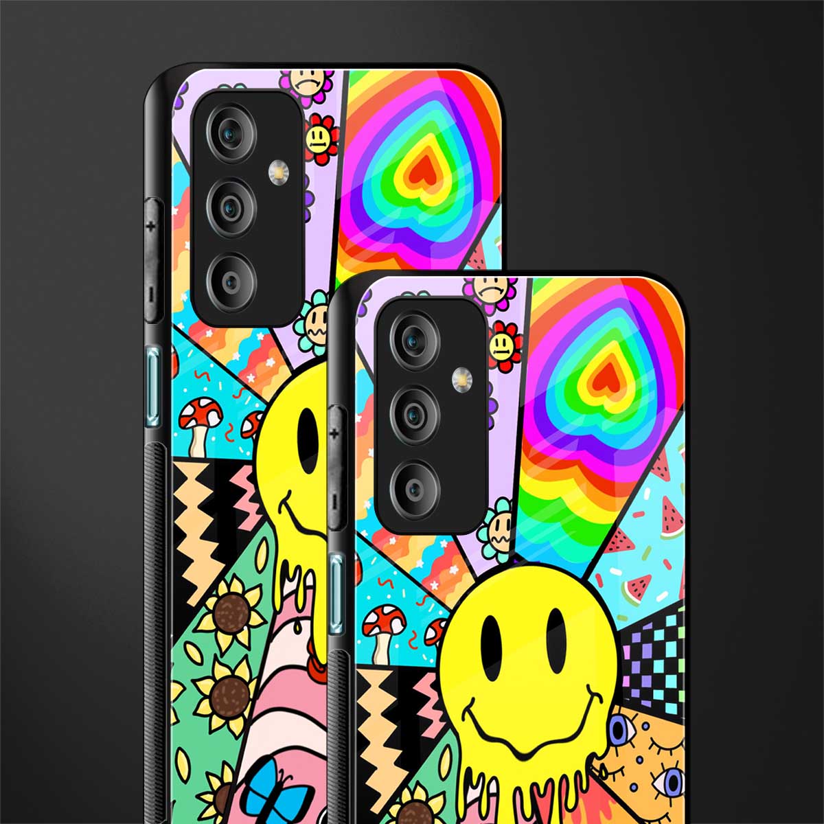 y2k doodle back phone cover | glass case for samsung galaxy f23 5g