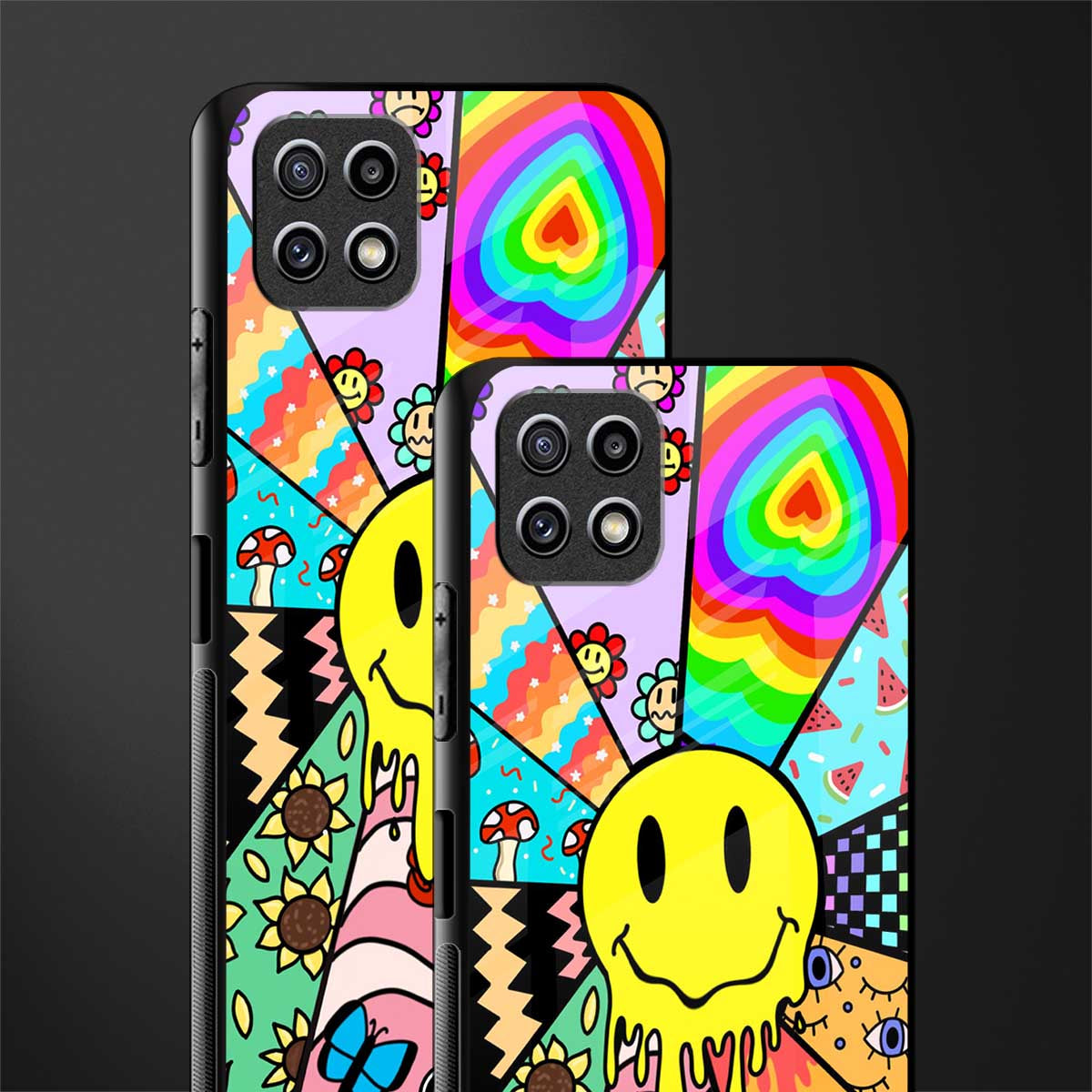 y2k doodle back phone cover | glass case for samsung galaxy f42