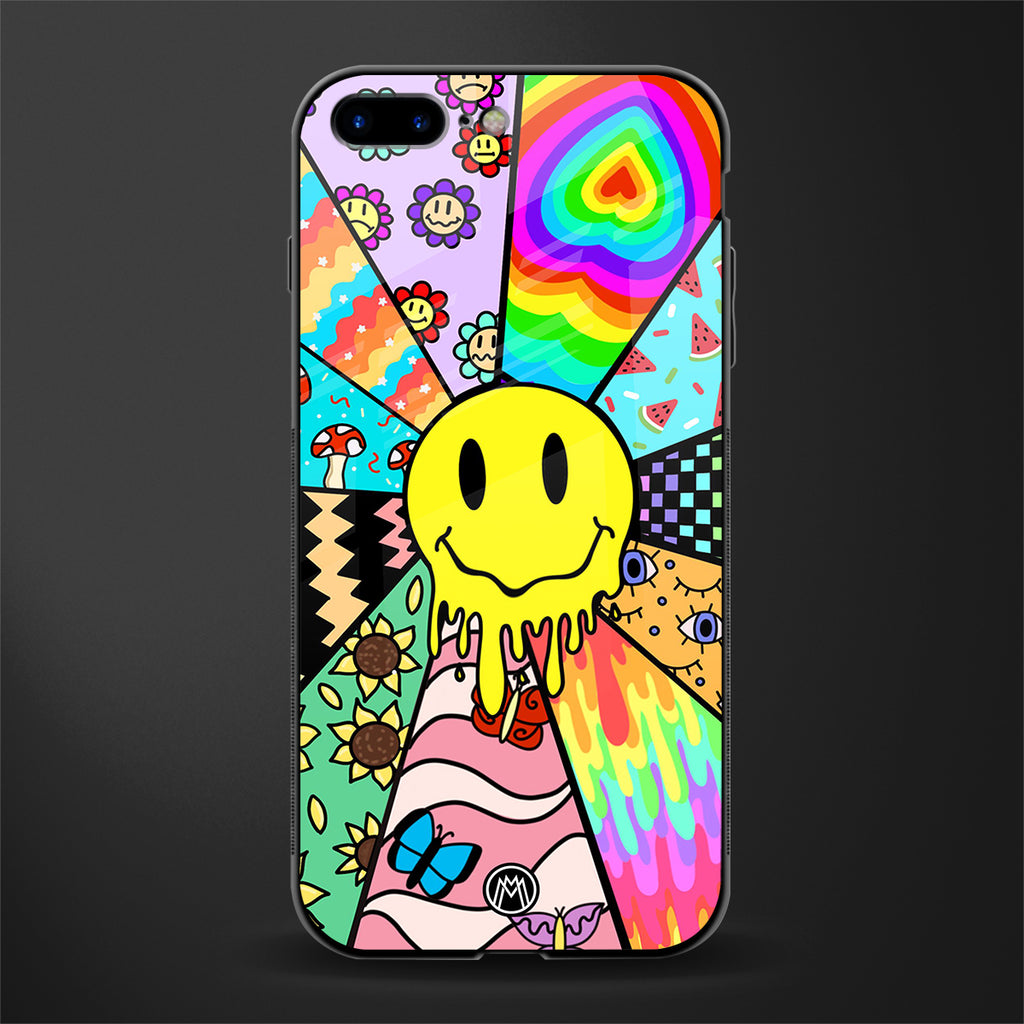 y2k doodle glass case for iphone 8 plus image