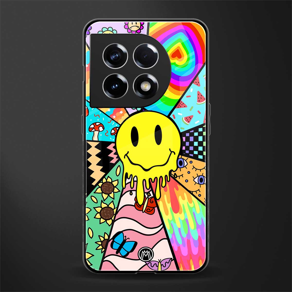 y2k doodle back phone cover | glass case for oneplus 11