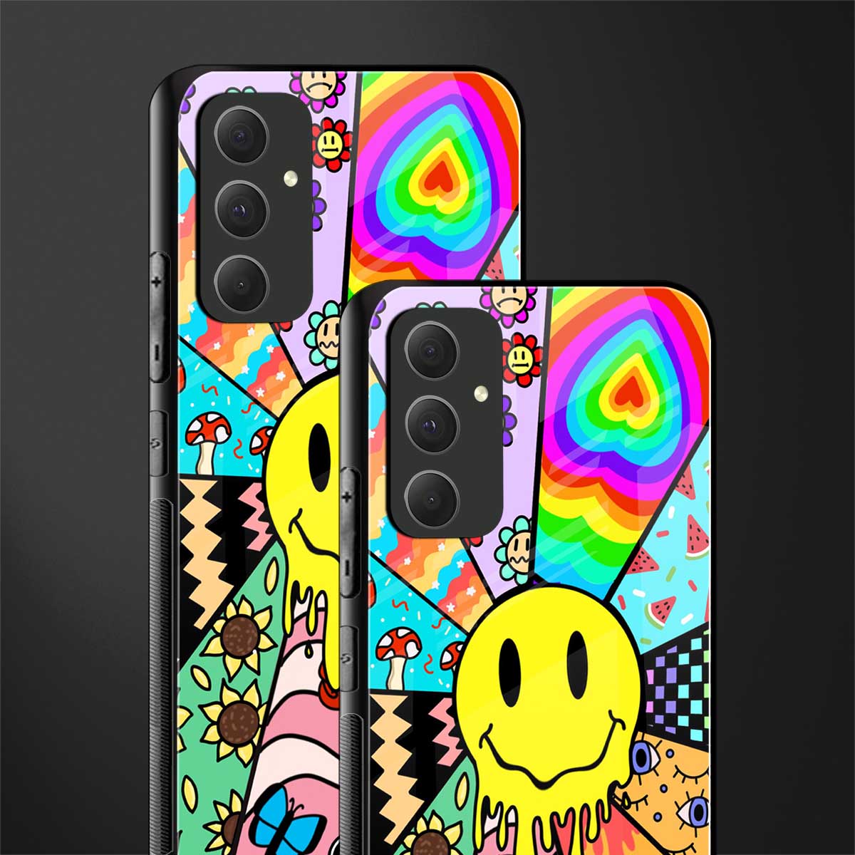 y2k doodle back phone cover | glass case for samsung galaxy a54 5g