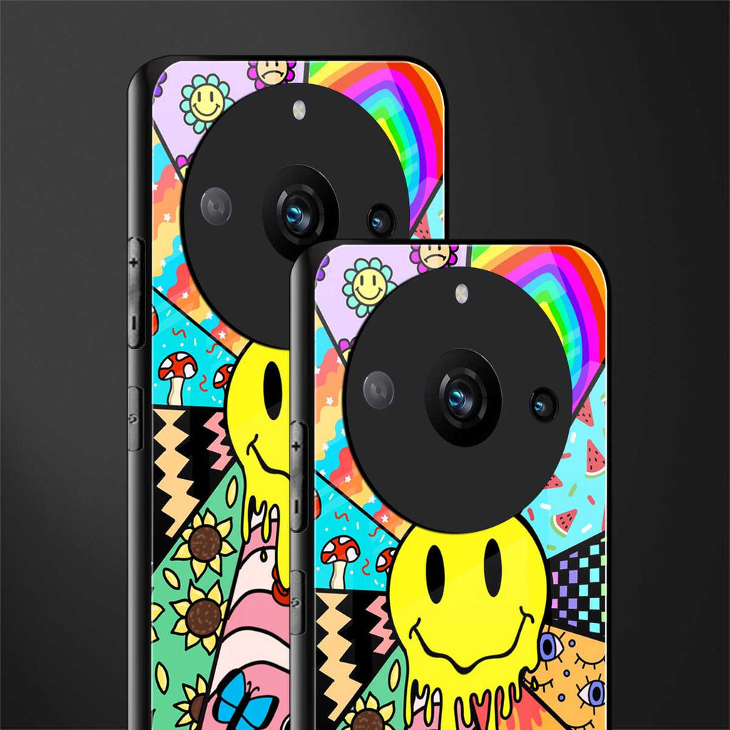 y2k doodle back phone cover | glass case for realme 11 pro 5g