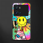 y2k doodle back phone cover | glass case for iQOO 9 Pro