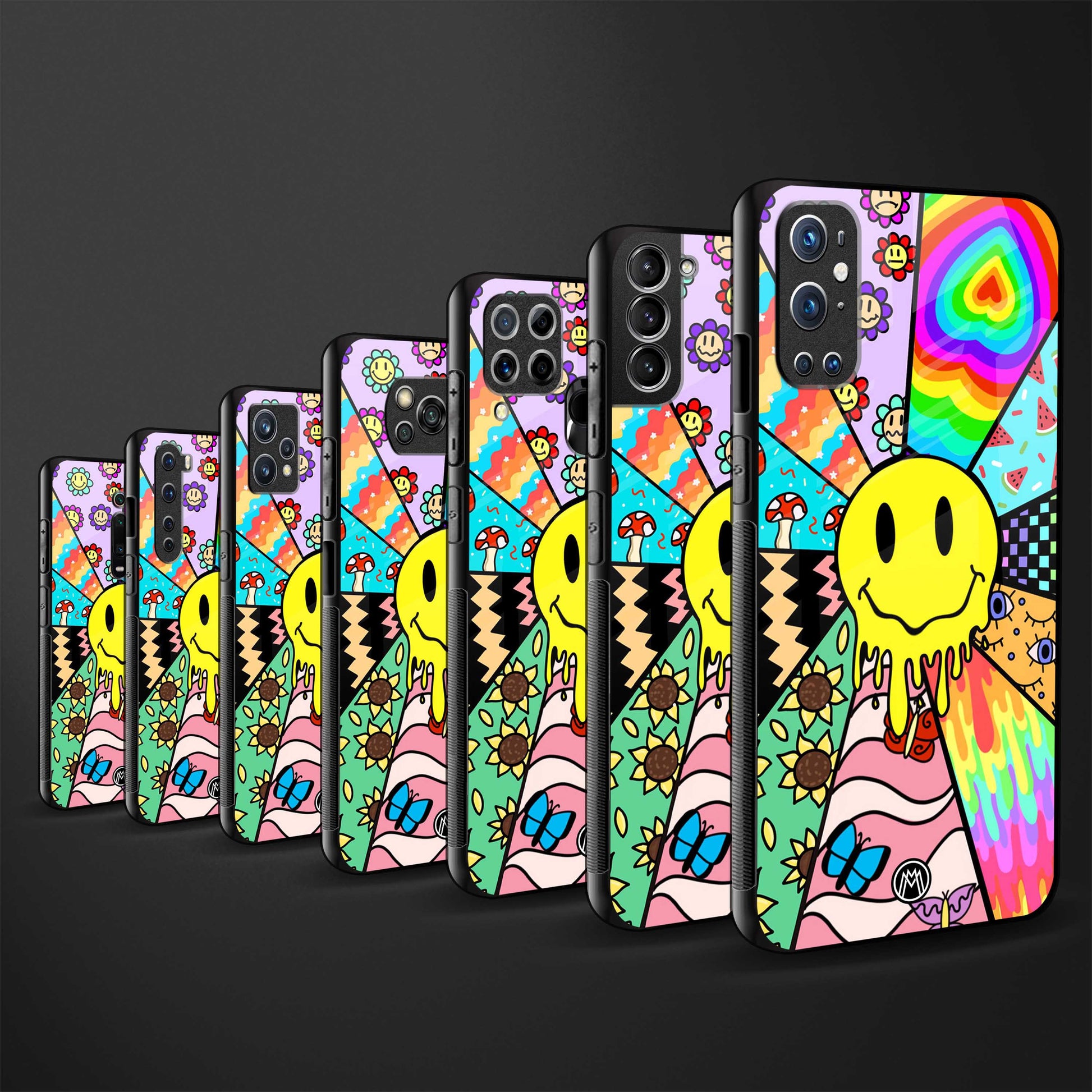 y2k doodle back phone cover | glass case for realme 11 pro 5g