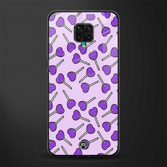 y2k hearts lollipop purple edition glass case for poco m2 pro image