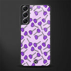y2k hearts lollipop purple edition glass case for samsung galaxy s21 fe 5g image