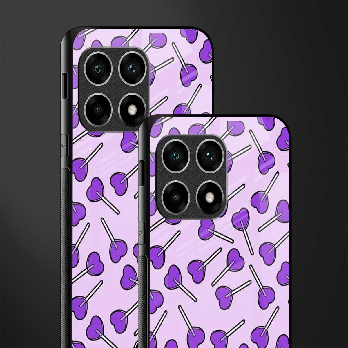 y2k hearts lollipop purple edition glass case for oneplus 10 pro 5g image-2