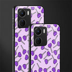 y2k hearts lollipop purple edition back phone cover | glass case for vivo y16