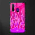 y2k hot pink flames glass case for realme 5 image