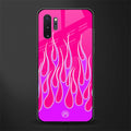 y2k hot pink flames glass case for samsung galaxy note 10 plus image