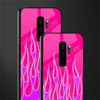 y2k hot pink flames glass case for samsung galaxy s9 plus image-2