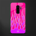 y2k hot pink flames glass case for samsung galaxy s9 plus image