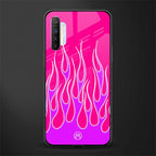 y2k hot pink flames glass case for realme x2 image