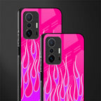 y2k hot pink flames glass case for mi 11t pro 5g image-2