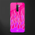 y2k hot pink flames glass case for realme x2 pro image