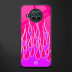 y2k hot pink flames glass case for mi 10i image