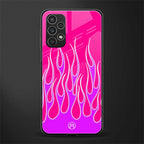 y2k hot pink flames back phone cover | glass case for samsung galaxy a13 4g