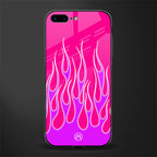 y2k hot pink flames glass case for iphone 7 plus image