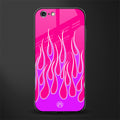 y2k hot pink flames glass case for iphone 6 image