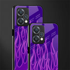 y2k magenta flames back phone cover | glass case for realme 9 pro 5g